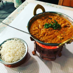 Curry com camarão 