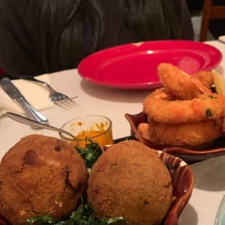 Breaded Prawns and Feijoada Croquettes