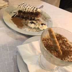 Arroz doce e bolo coco/chocolate