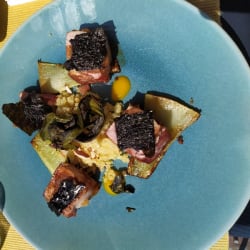 Tuna with mango sauce 