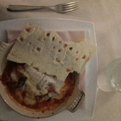 melanzana di parmigiana con pesce fresco