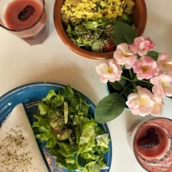 Tapioca com Puré de Grão e Ovosfit veganos