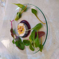 Smoked goat's cheese