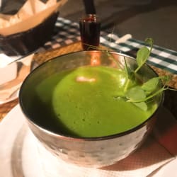 Green pea soup