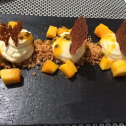 Cheesecake manga e maracujá 