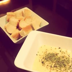 Entrada fundue queijo 