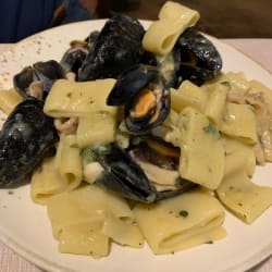 Paccheri fritti di mare