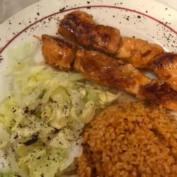 Grilled lemon and garlic chicken