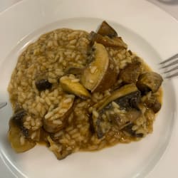 Cremoso de arroz com Porto bello 