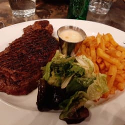 Entrecôte, your choice of sauce, on the side 