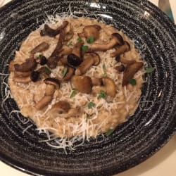 Risotto aux champignons et fromage de chèvres 