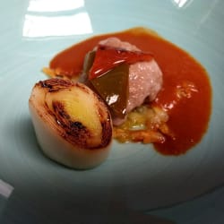 Figatell de atún con sala marmitako