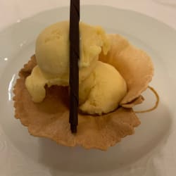 Helado de melocotón 