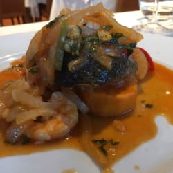 Cataplana de Robalo com batata doce