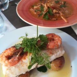 Bacalao y arroz con pulpo 