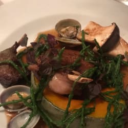 Wild duck with Japanese pumpkin and seafood, the best!