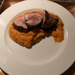 Veau avec sa purée à la patate douce 