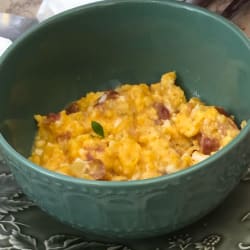 Huevos revueltos con jamón 