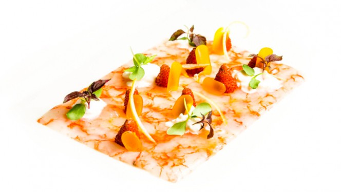 Carpaccio gamberi di Mazara - Senses, Rome