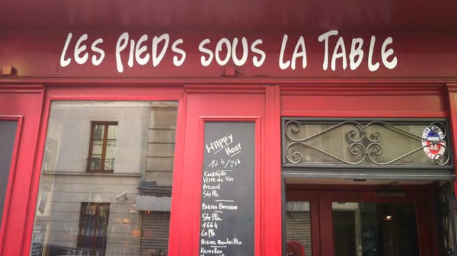 Les Pieds Sous La Table In Paris Restaurant Reviews Menu And